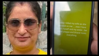 The husband was allegedly waiting outside in an auto, and as soon as the woman stepped out of her car, he shot her. (HT Photo) The husband was allegedly waiting outside in an auto, and as soon as the woman stepped out of her car, he shot her. (HT Photo)