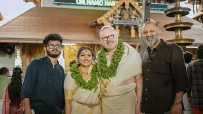 Day shared pictures and videos of their big day on Instagram and Facebook (X/@jith_uday) Day shared pictures and videos of their big day on Instagram and Facebook (X/@jith_uday)