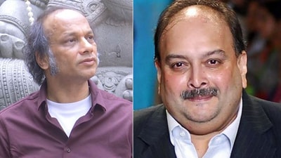 Mehul Choksi's lawyer, Vijay Aggarwal, in London jail, charged with 4 charges of sexual assault on two women (ANI and file photo) Mehul Choksi's lawyer, Vijay Aggarwal, in London jail, charged with 4 charges of sexual assault on two women (ANI and file photo)