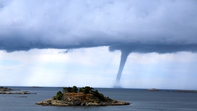 Videos appearing to show a possible waterspout or tornado have gone viral on social media. (UnSplash)