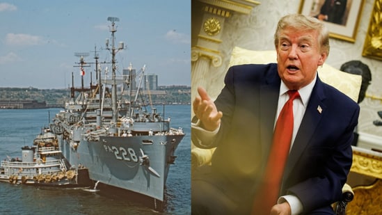 Representational image (L) and Donald Trump.