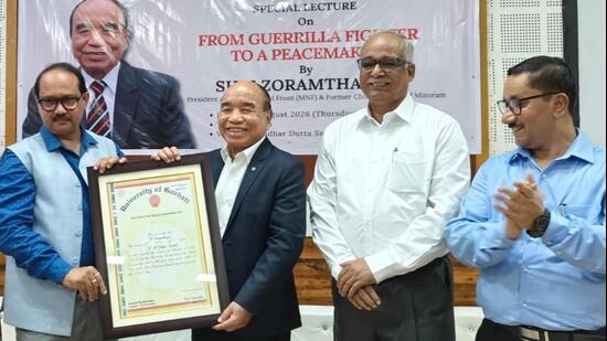 Zoramthanga, who graduated in 1966, finally received his degree certificate from Gauhati University after 60 years on Thursday.
