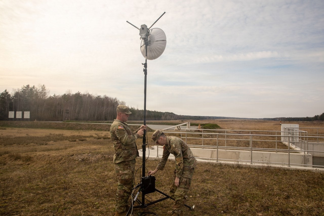 U.S. soldiers training with drone technology in Germany in March. U.S. soldiers training with drone technology in Germany in March.