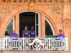 Sairaj Bahutule (extreme right) appeared to be defending Kuldeep Yadav's performance.