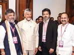 Karnataka Chief Minister DK Shivakumar, Kerala Chief Minister V. D. Satheesan, Andhra Pradesh Chief Minister N Chandrababu Naidu.