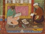 All of us – every artist, artisan, professional and CEO – owes such a debt. Above, a leaf from a manuscript created for the Mughal emperor Akbar in the 1590s. (Wikimedia)