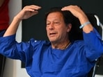 Pakistan's former prime minister Imran Khan addresses media in an old photo. 