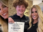 Kim Zolciak with her son, KJ.(kimzolciakbiermann/ Instagram)