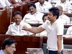 LoP in the Tamil Nadu Assembly Udhayanidhi Stalin speaks during the state Assembly session, in Chennai. 