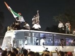 Massive crowd, RAF for 'Reservation Hatao' protest; several detained