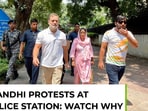 Rahul Gandhi sits on protest outside Delhi police station: watch why