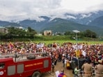 Tibetan activist, Tsamten, said the gathering marked the 49th day since Lobga Rangzen’s self-immolation outside the UN headquarters. (PTI)