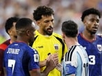 Cape Verde's Vozinha shook hands with Argentina's Lionel Messi after the match.