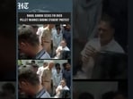 Delhi: Rahul Gandhi Stays at Police Station, Seeks FIR Over Student’s Pellet Injuries