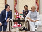Indian defence Minister, Rajnath Singh, and Japanese defence minsiter, Shinjiro Koizumi