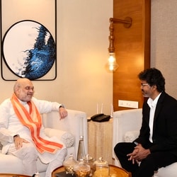 Union Home Minister Amit Shah with Tamil Nadu Chief Minister Thiru C. Joseph Vijay.