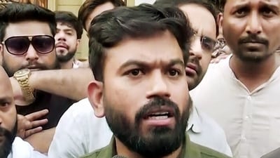 Cockroach Janata Party (CJP) founder Abhijeet Dipke. (ANI Video Grab)