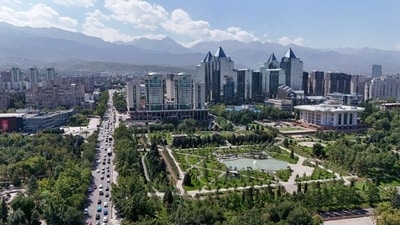 FILE PHOTO: A drone view of the city ahead of Kazakhstan's upcoming snap parliamentary election in Almaty, Kazakhstan, August 17, 2026 (REUTERS)