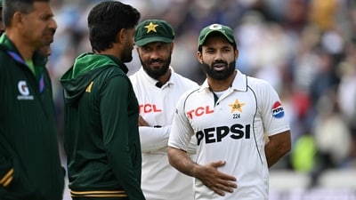 Mohammad Rizwan top-scored in the second innings for Pakistan. (AFP)