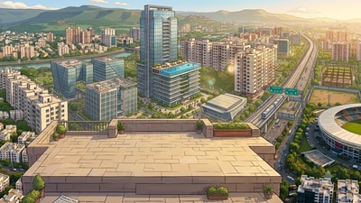 Hyderabad real estate update: The Telangana Industrial Infrastructure Corporation (TGIIC) said it has sold a 5.25-acre plot in Raidurg for ₹1,386 crore. (Picture for representational purposes only) (Gemini Generated Photo ) Hyderabad real estate update: The Telangana Industrial Infrastructure Corporation (TGIIC) said it has sold a 5.25-acre plot in Raidurg for ₹1,386 crore. (Picture for representational purposes only) (Gemini Generated Photo )