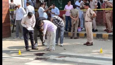 On Thursday afternoon, two motorcycle-borne assailants opened fire near the court parking area shortly after Panu, who faced 31 criminal cases including murder, was acquitted in a 2021 attempt-to-murder case. (HT File)