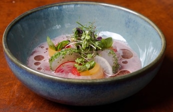 Seabass, Kokum & Melon Ceviche (Latoya) Seabass, Kokum & Melon Ceviche (Latoya)