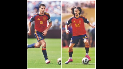 Spain’s Rodri, star of the World Cup, is now in charge of Barcelona’s star-studded midfield and attack; Marc Cucurella will bolster the defence of Real Madrid. (Getty Images) Spain’s Rodri, star of the World Cup, is now in charge of Barcelona’s star-studded midfield and attack; Marc Cucurella will bolster the defence of Real Madrid. (Getty Images)