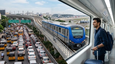 Chennai Metro helps traveller beat traffic to catch flight. (Representative Image) Chennai Metro helps traveller beat traffic to catch flight. (Representative Image)