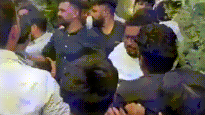 One of the volunteers suffered a fractured arm in the attack, Ranka said. (Abhijeetdipke/X) One of the volunteers suffered a fractured arm in the attack, Ranka said. (Abhijeetdipke/X)
