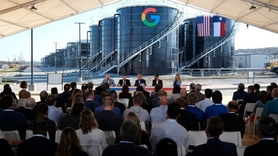 Texas Gov. Greg Abbott and Alphabet CEO Sundar Pichai in November, the day Google announced plans to invest $40 billion in new Texas data centers through 2027. Texas Gov. Greg Abbott and Alphabet CEO Sundar Pichai in November, the day Google announced plans to invest $40 billion in new Texas data centers through 2027.