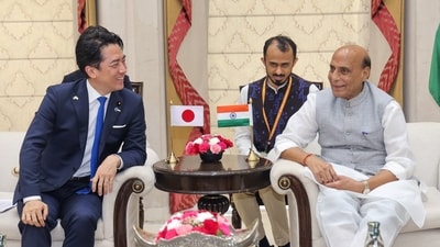 Indian defence Minister, Rajnath Singh, and Japanese defence minsiter, Shinjiro Koizumi (X/@rajnathsingh) Indian defence Minister, Rajnath Singh, and Japanese defence minsiter, Shinjiro Koizumi (X/@rajnathsingh)
