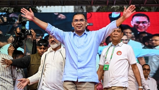 Bangladesh PM Tarique Rahman’s visit is being seen as key to efforts by the two sides to normalise bilateral relations after a period of unprecedented strains going back to the ouster of the Sheikh Hasina government in a student-led uprising in August 2024. (AFP)