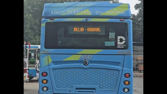 The five buses will make 10 trips daily in both directions, linking the two cities. (HT Photo)
