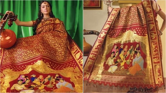 The world's most expensive saree blends gold and Ravi Varma's legacy.