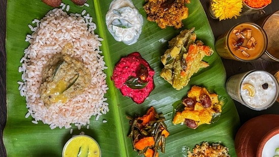 The sadhya meal on Onam is about balancing the flavours of salty, sweet, sour, bitter, spicy.