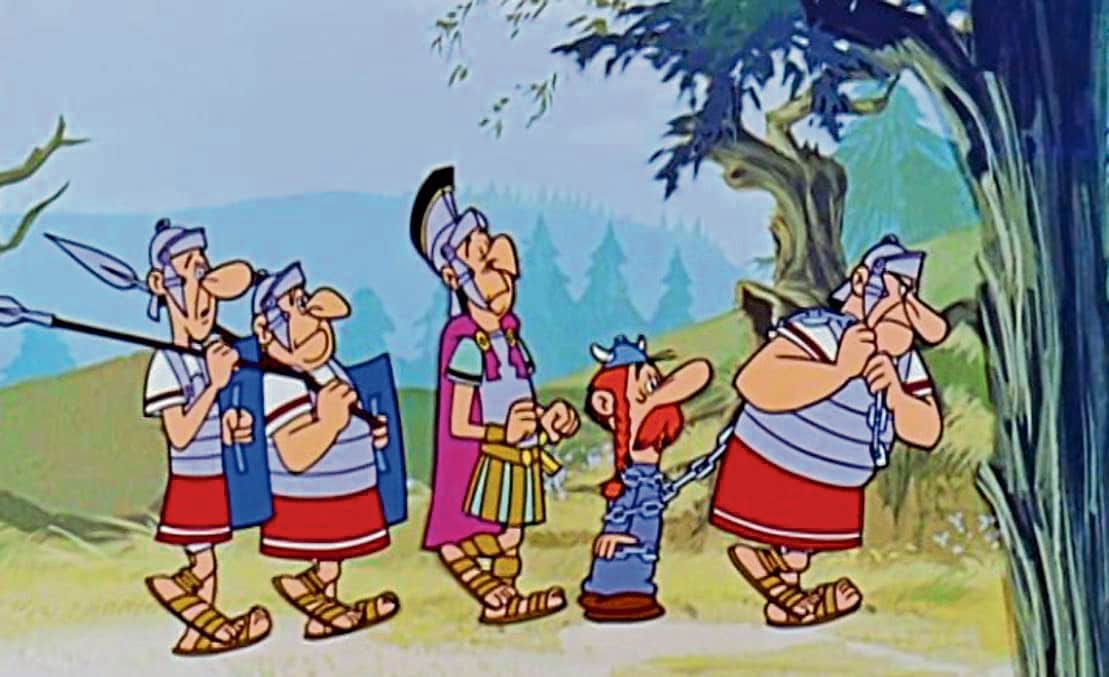 A still from the animated film Asterix the Gaul (1967). A still from the animated film Asterix the Gaul (1967).