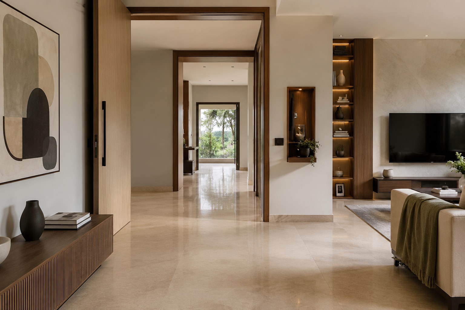 A wider doorway is identified as an accessible design element, which is seen in longevity-focused environments for the elderly. (Picture credit: AI generated for representational purpose) A wider doorway is identified as an accessible design element, which is seen in longevity-focused environments for the elderly. (Picture credit: AI generated for representational purpose)