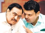 Eknath Khadse and Devendra Fadnavis.