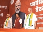 BJP national president Nitin Nabin during an induction meeting with the party’s newly appointed national office-bearers at the BJP headquarter, in New Delhi on Saturday. 

