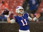 Buffalo Bills quarterback Kyle Allen (11) throws during the first half of an NFL preseason football game against the Cleveland Browns.(AP Photo/Carolyn Kaster)