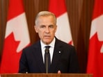 Prime Minister Mark Carney speaks about Canada's response to new US tariffs during a news conference on Parliament Hill in Ottawa.(The Canadian Press)