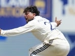 Kuldeep Yadav was far from his best in the opening Test against Sri Lanka (HT_PRINT)