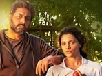 Abhishek Bachchan and Saiyami Kher in Ghoomer.