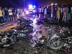 Haridwar’s Kanwar route saw a fatal four-bike collision, leaving three people dead and six injured late Friday night, police said.