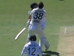 Josh Hazlewood collided with Taskin Ahmed.