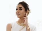 Nayanthara displayed a quiet luxury aesthetic in an ivory saree with minimal adornment. (Instagram/ Nayanthara)