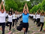 Practising yoga and meditation can help people maintain good health. (HT photo)