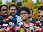 CJP Spokesperson Saurav Das speaks to media at Supreme Court premises, in New Delhi on Tuesday.(ANI)