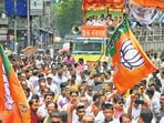 The BJP swept to power for the first time in Bengal during the summer’s elections, ending the Trinamool Congress’s 15-year reign.(HT Photo)
