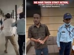 Snippets from a video shared by a security company. 